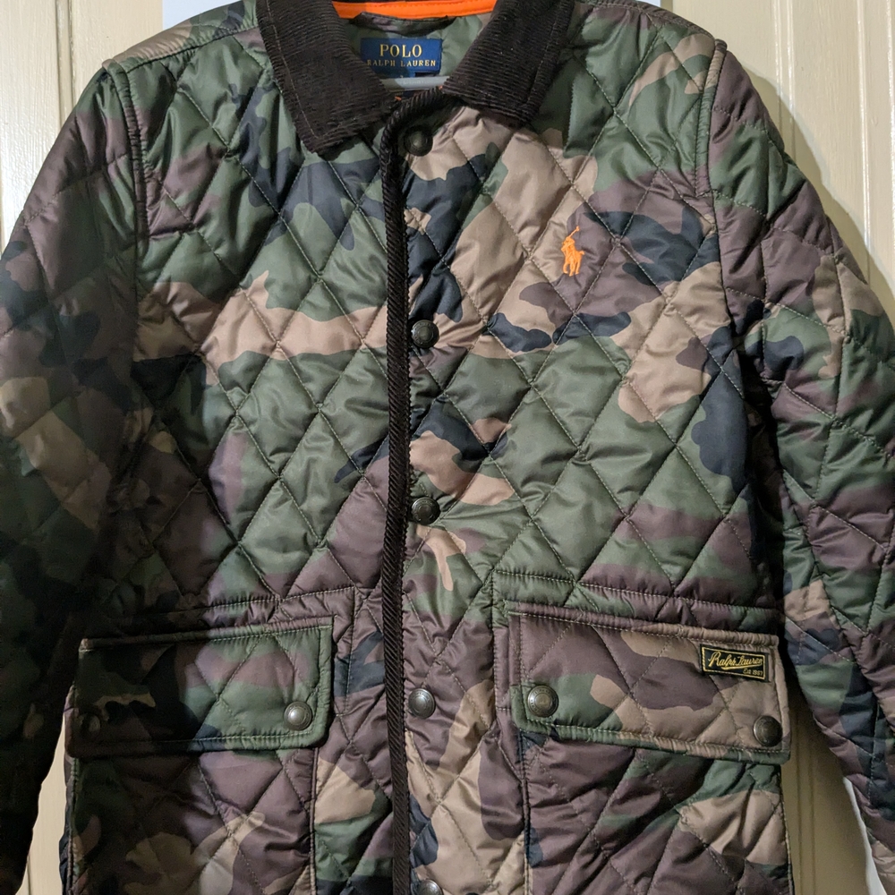 Polo by Ralph Lauren Green and Brown Military Field Jacket